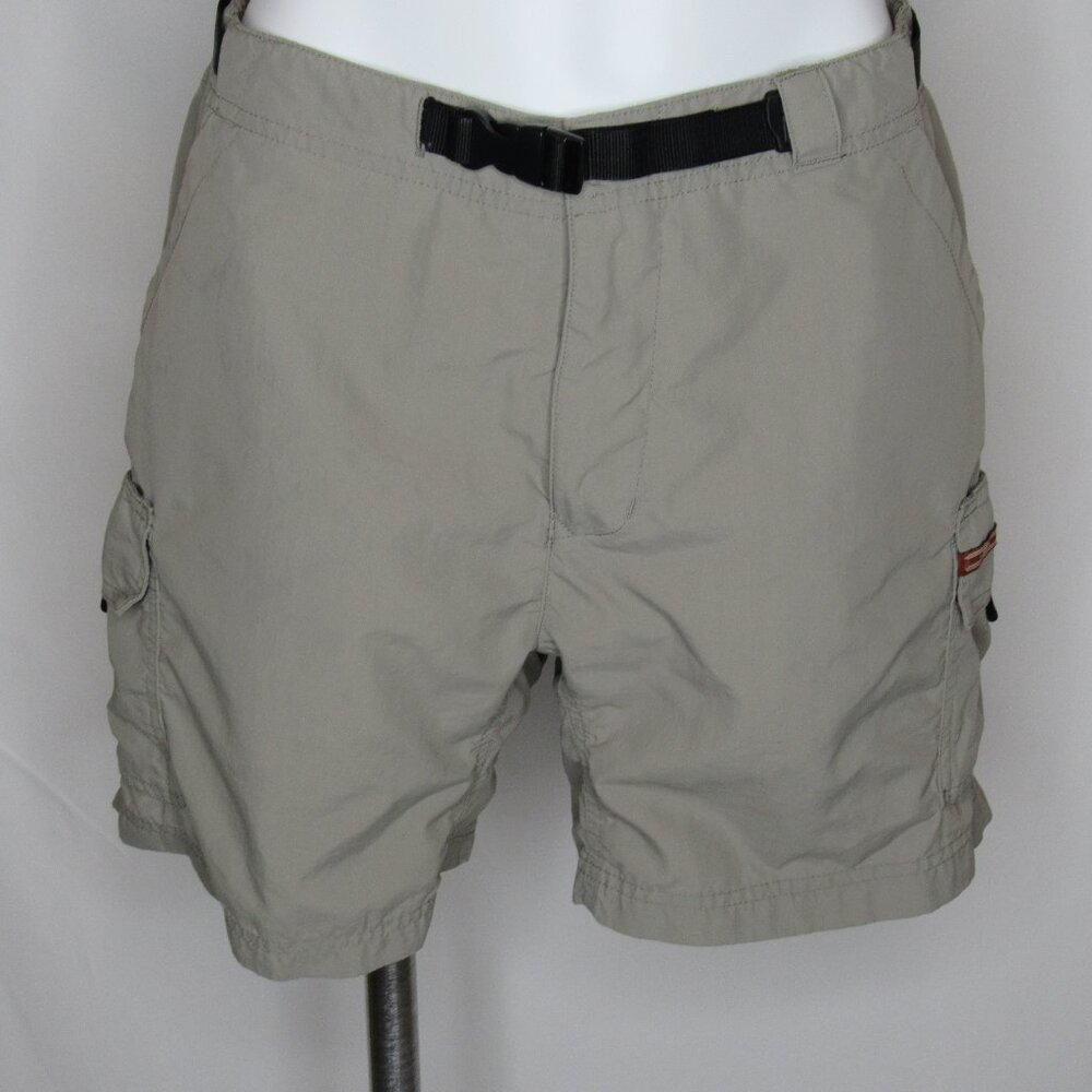 REI Beige Belted Cargo Hiking Shorts 6" Women's 12